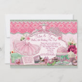 Tutus en Tea Party meisjes aankleden Kaart (Voorkant)