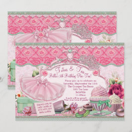 Tutus en Tea Party meisjes aankleden Kaart