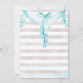 Tutu's en Twirls Ballerina Birthday Uitnodiging (Achterkant)