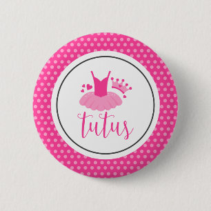Tutus Gender onthullen Ronde Button 5,7 Cm