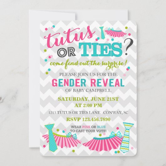 Tutus of Stropdassen Genderonderzoek Kaart (Voorkant)