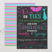 Tutus of Stropdassen Geslacht onthullen schoolbord Kaart (Voorkant / Achterkant)