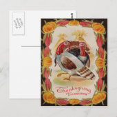 Tuur Mais Schok Stengel Pompoen Maïs Briefkaart (Voorkant / Achterkant)