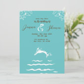 Tuurblauw Aquarel Ombre Mandala Wij Zijn Gevlucht  Kaart (Staand voorkant)