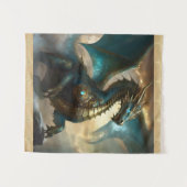 Tuurblauw Bliksem Draak Wanddecoratie Slaapkamer D Wandkleed (Voorkant (horizontaal))