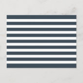 Tuurblauw & Marineblauw Maritieme Anker Bruidsdouc Uitnodiging Briefkaart (Achterkant)