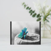 Tuurblauwe Bloem Briefkaart (Staand voorkant)