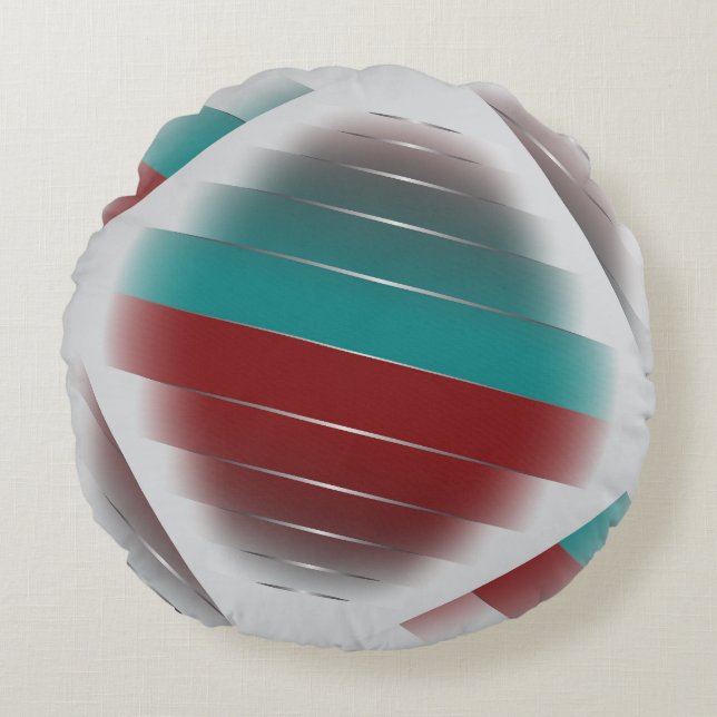 Tuurkooi bordeauxrood draaiend rond kussen (Voorkant)