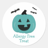 Tuurkoolpompoen Allergeenvrij Ronde Sticker (Voorkant)