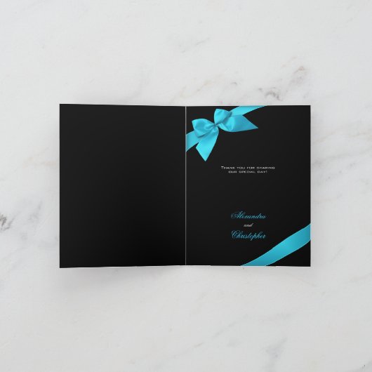 Tuurkse lint dank je bedankkaart (Binnen)