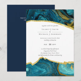 Tuurkwartel Pauw Blauw Goud Agaat Huwelijk