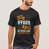 Tuurlijk agent ik zag de snelheidslimietenthousias t-shirt (Voorkant)