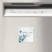 Tuurlijk elegante bloem bruiloft geschenkmagneten magneet (Insitu (Vaatwasser))