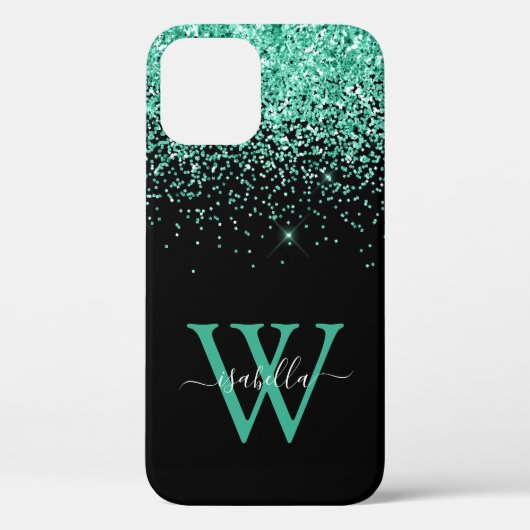 Tuurlijk Glitter Elegant Schrift Case-Mate iPhone Case (Achterkant)