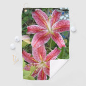 Tuurlijk Lelies Tuin Bloemen Golfhanddoek (Insitu)