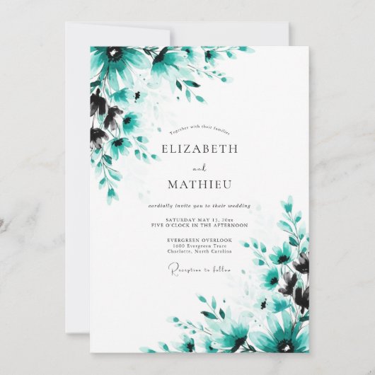 Tuurlijk Lentewedding in Ademloze Tint Kaart (Voorkant)