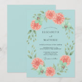 Tuurlijk Lentewedding Kaart (Voorkant / Achterkant)