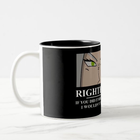 Tuurlijk oermiddel tweekleurige koffiemok (Links)