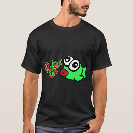Tuurlijk! Tekenfilmvis T-shirt (Voorkant)