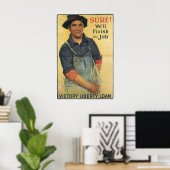 Tuurlijk! ~ We maken de taak af Poster (Thuiskantoor)