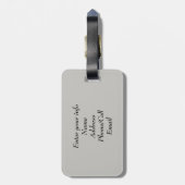 Tuurquoise Abstract Bagagelabel Persoonlijk (Achterkant verticaal)