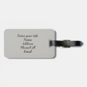 Tuurquoise Abstract Bagagelabel Persoonlijk (Achterkant horizontaal)