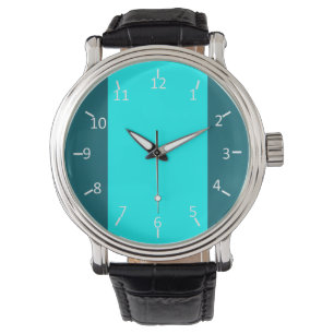 Tuurquoise en Aqua Pak Horloge