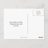 Tuurroze Roos Knop Gepersonaliseerd Briefkaart (Achterkant)