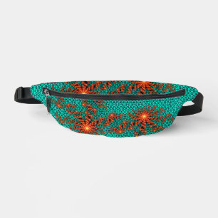 Tuurzwart abstract mandala patroon heuptasje