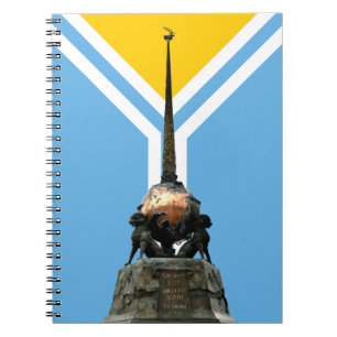 TUVA - Centraal-Azië - Monument en notitieboek van