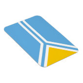 Tuva etnische vlag tuvinians siberia magneet (Rechterzijde)