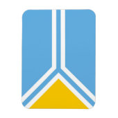 Tuva etnische vlag tuvinians siberia magneet (Verticaal)
