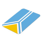 Tuva etnische vlag tuvinians siberia magneet (Linkerzijde)