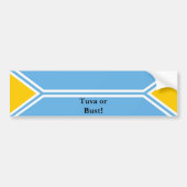 Tuva Flag - Tuva of Bust! Bumpersticker (Voorkant)