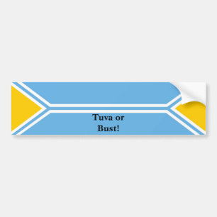Tuva Flag - Tuva of Bust! Bumpersticker