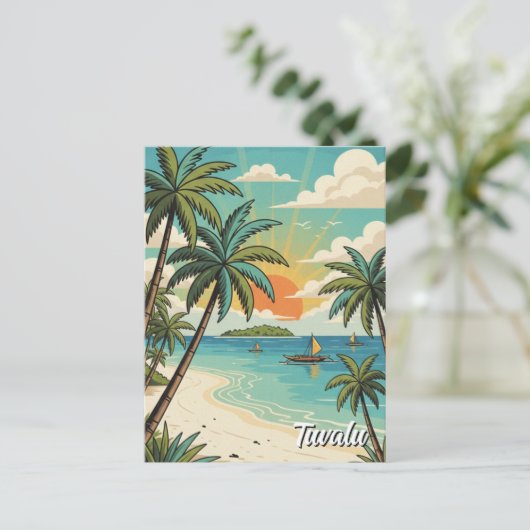 Tuvalu Briefkaart (Staand voorkant)