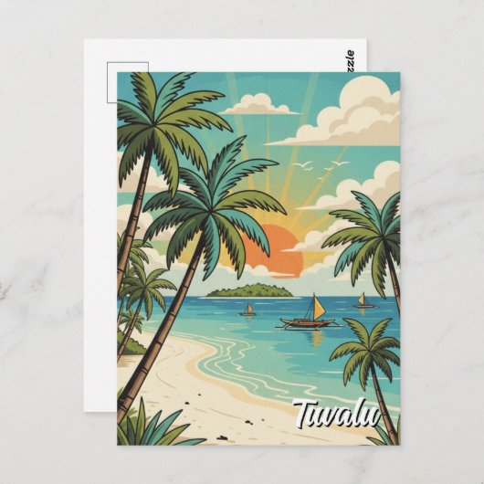 Tuvalu Briefkaart (Voorkant / Achterkant)