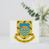 Tuvalu Coat of Arms detail Briefkaart (Staand voorkant)