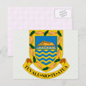 Tuvalu Coat of Arms detail Briefkaart (Voorkant / Achterkant)