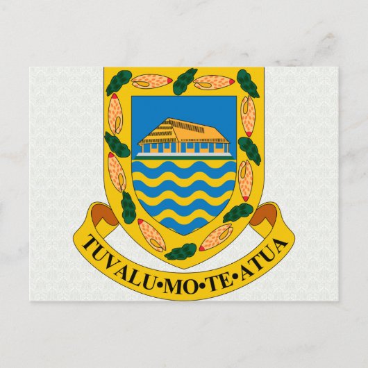 Tuvalu Coat of Arms detail Briefkaart (Voorkant)