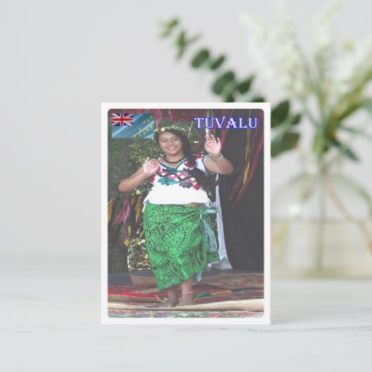Tuvalu - Dancer - Briefkaart (Staand voorkant)