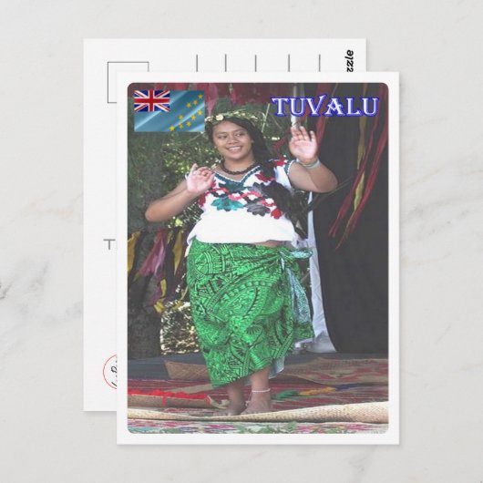 Tuvalu - Dancer - Briefkaart (Voorkant / Achterkant)