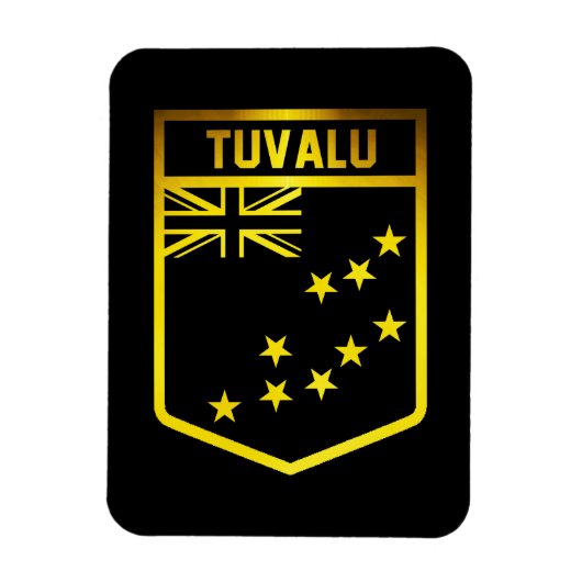 Tuvalu Emblem Magneet (Verticaal)