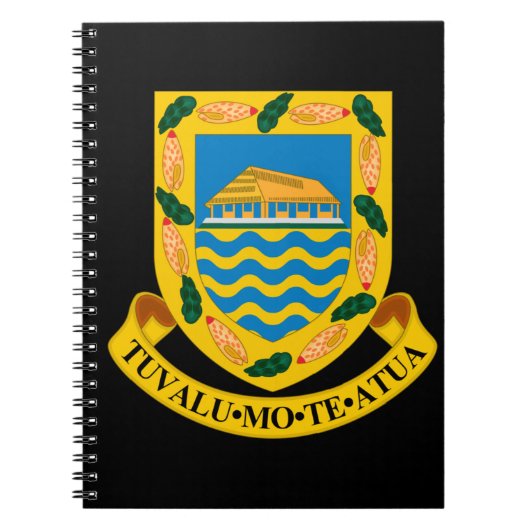 tuvalu emblem notitieboek (Voorkant)