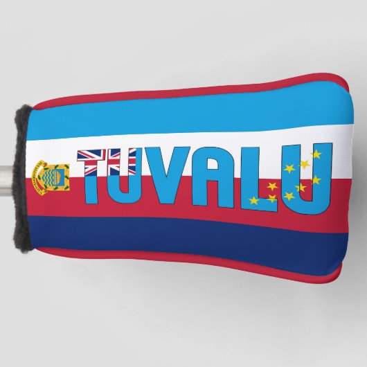 Tuvalu Flag Gorheerlijk Patriotisch Golf Head-Hoes Golfheadcover (Voorkant)