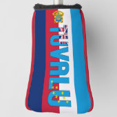 Tuvalu Flag Gorheerlijk Patriotisch Golf Head-Hoes Golfheadcover (Draai 90)