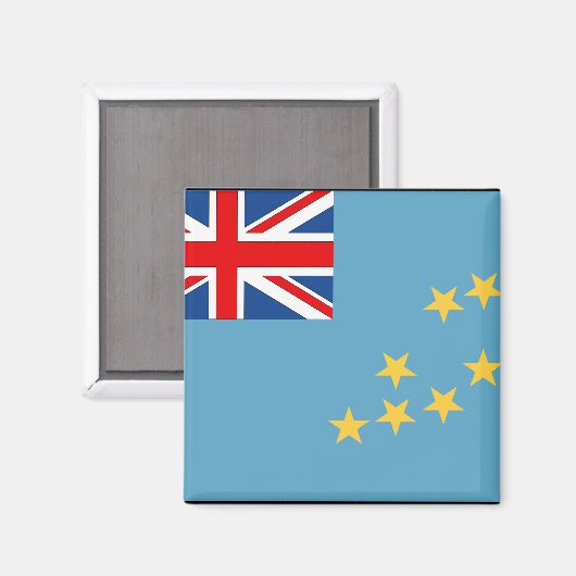 Tuvalu Flag Magneet (Voorkant / Achterkant)
