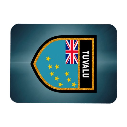 Tuvalu Flag Magneet (Horizontaal)