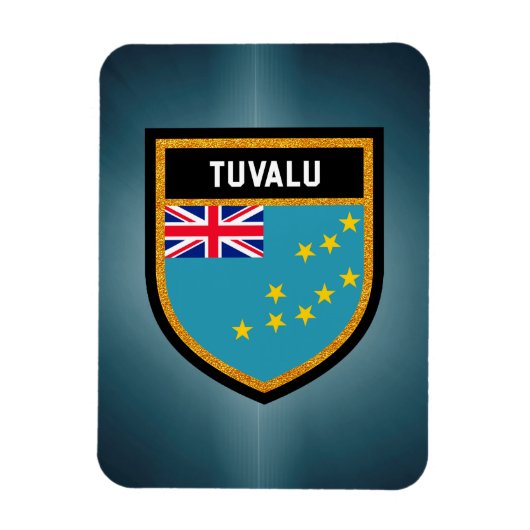 Tuvalu Flag Magneet (Verticaal)