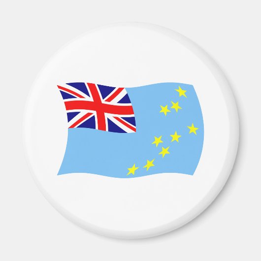 Tuvalu Flag Magnet (Voorkant)